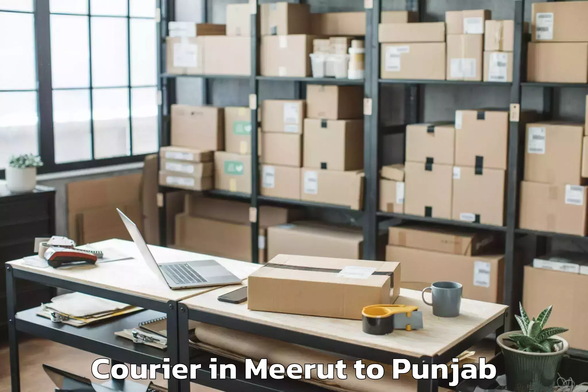 Book Meerut to Siswan Courier